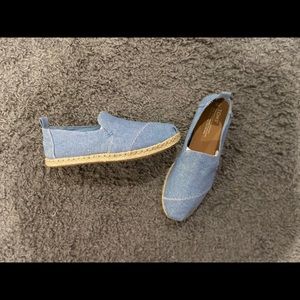 Light Blue Canvas Toms